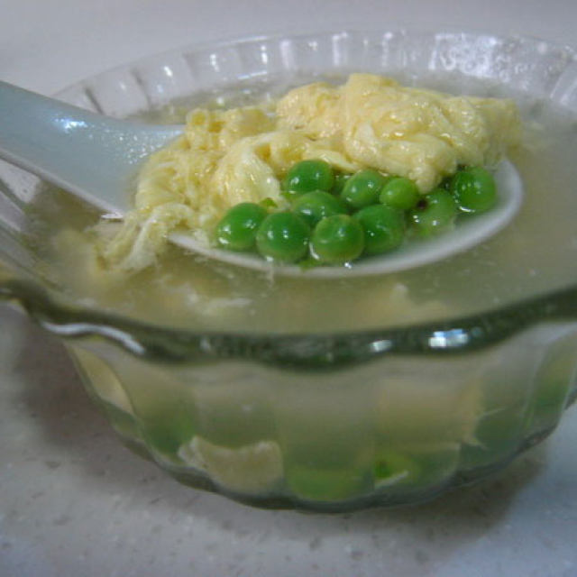 一把有机豌豆，打造不一样的美味--真鲜美豌豆蛋花汤