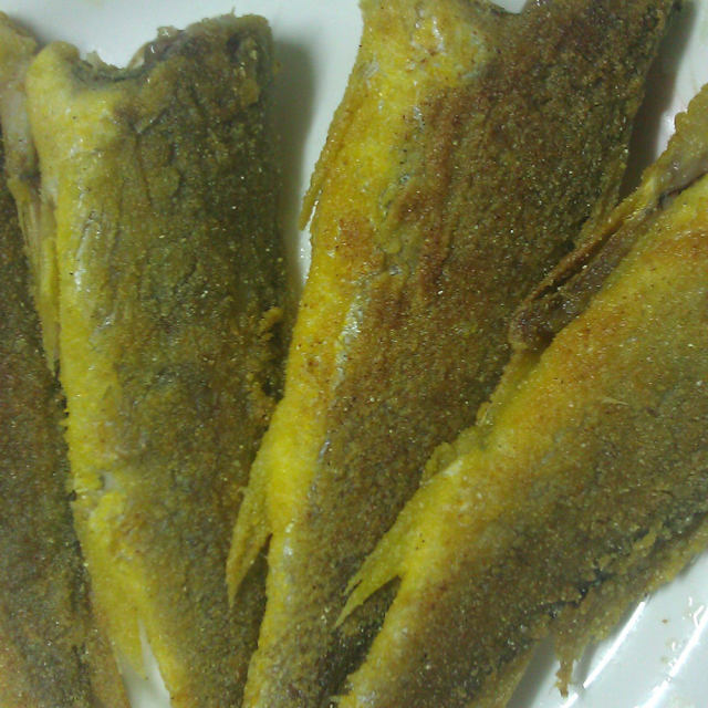 玉米面香煎黄花鱼