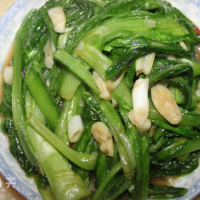 蒜香蚝油油麦菜