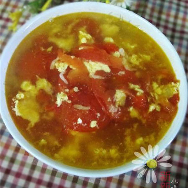 蕃茄虾皮蛋汤
