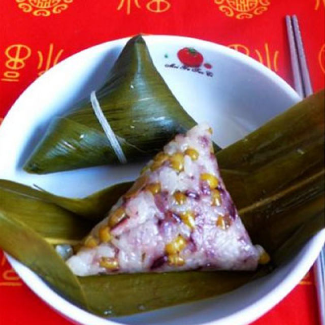 紫糯八宝粽——端午节自己动手包的棕子最香甜