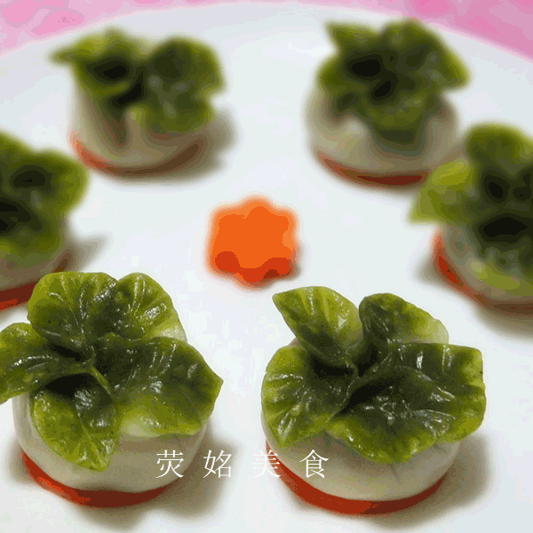 象形白菜蒸饺