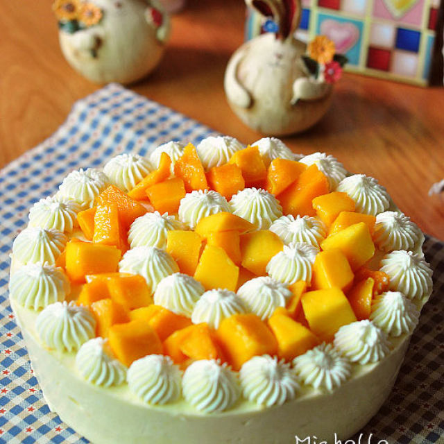 芒果香橙慕斯蛋糕