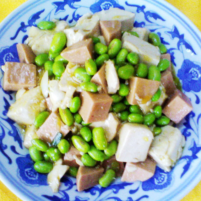 毛豆仁烧豆腐