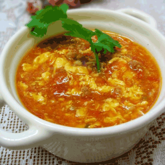 香浓柿子鸡蛋汤