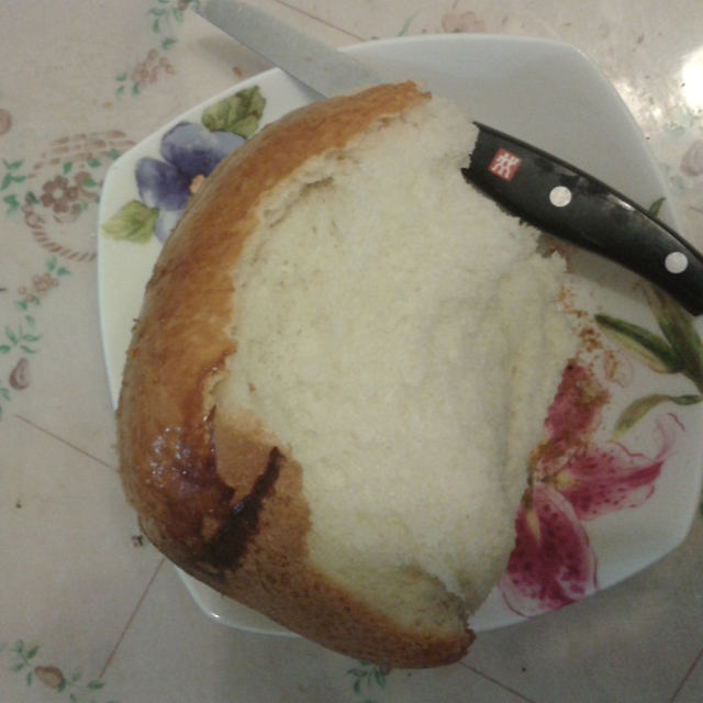 试验多次终于成功的ACA面包机烤面包