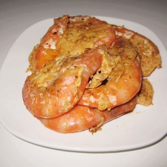 海虾炒滑蛋