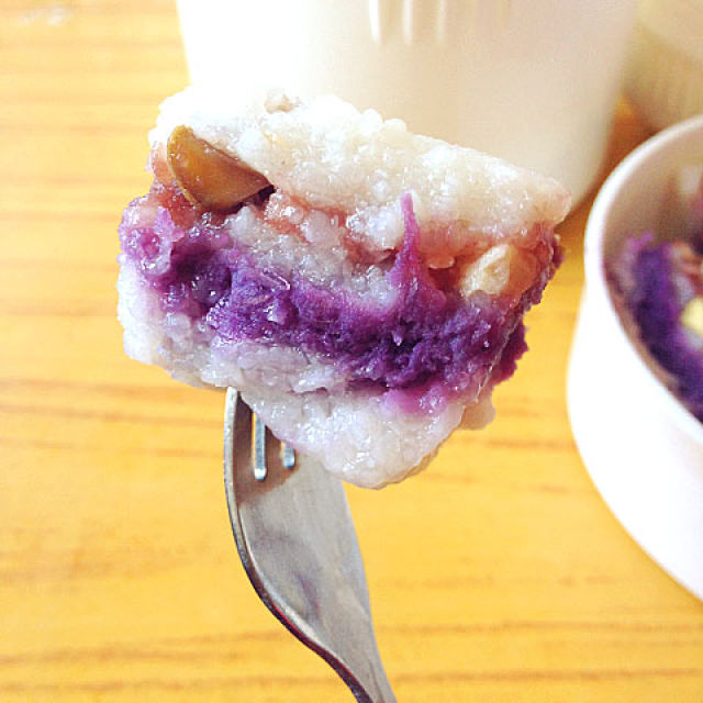 夏天必不可少——紫薯豆沙凉糕