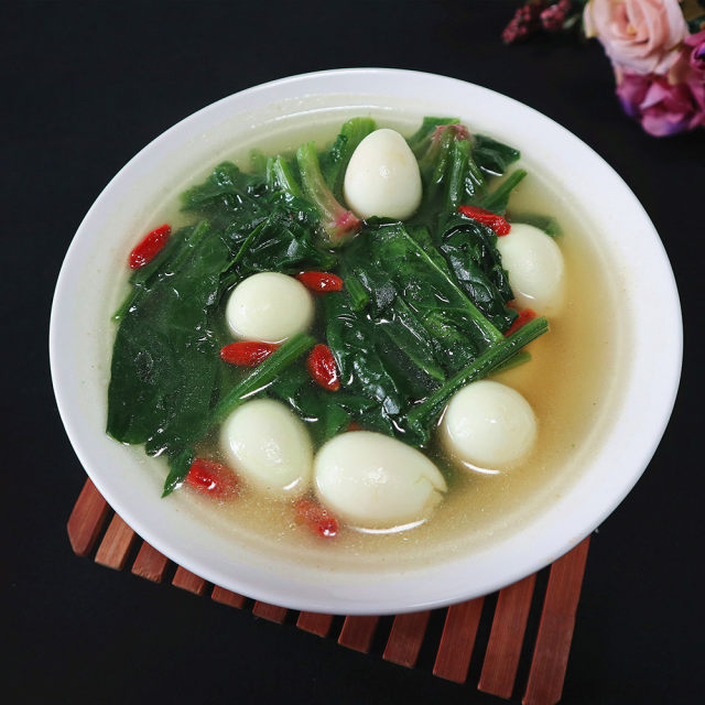 珍珠菠菜汤