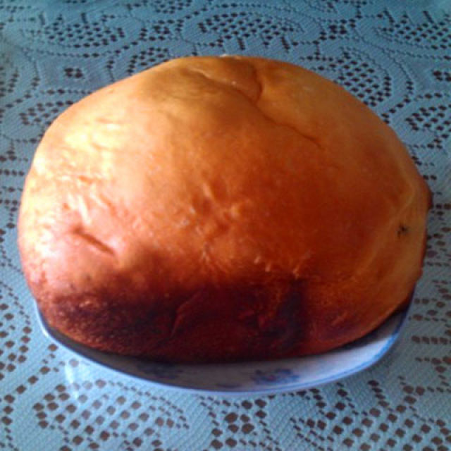 椰香葡萄干面包----面包机版