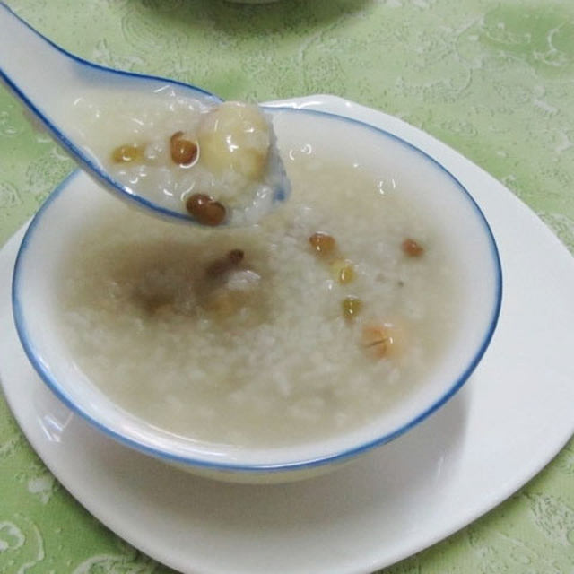 莲子绿豆粥