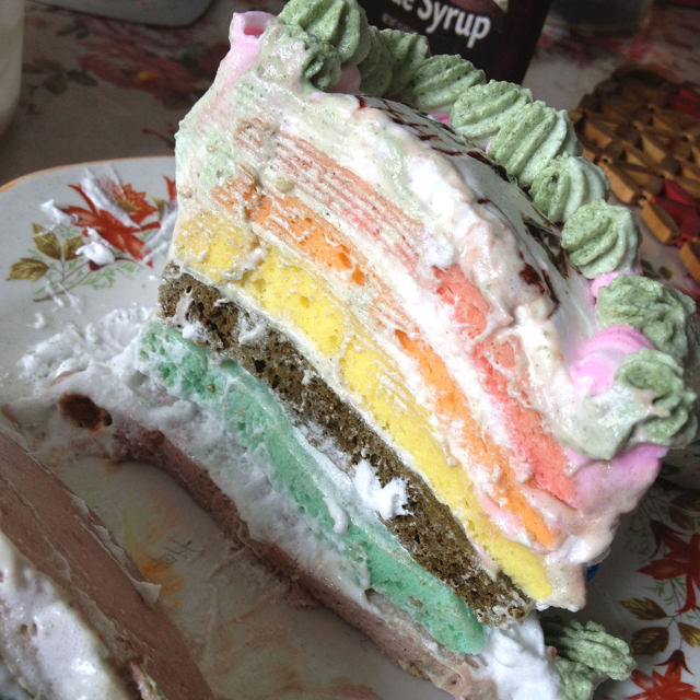 微波炉版彩虹蛋糕