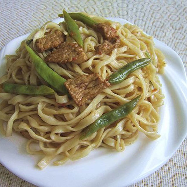 四季豆蒸面