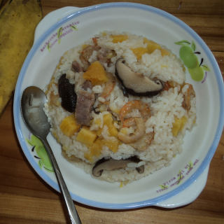 薯香虾米饭