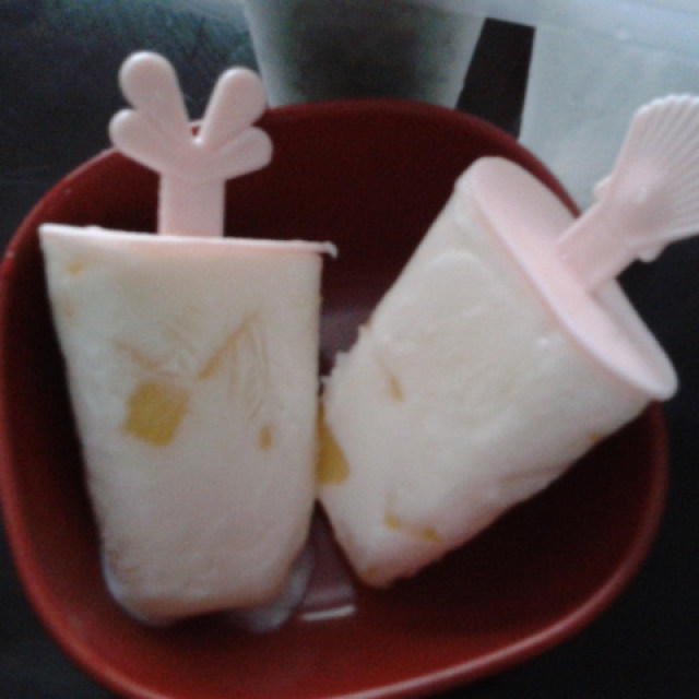 酸奶芒果冰棒——健康的美味