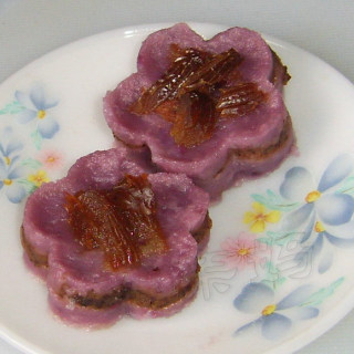 紫薯枣泥糕