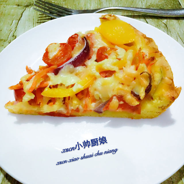 南瓜玉米面披萨~粗粮蔬菜披萨