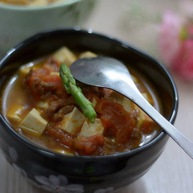 茄汁肉末豆腐----快速做出一道好吃的家常开胃菜