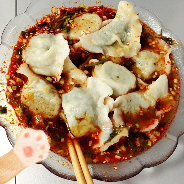 【西安】酸汤白菜素饺子