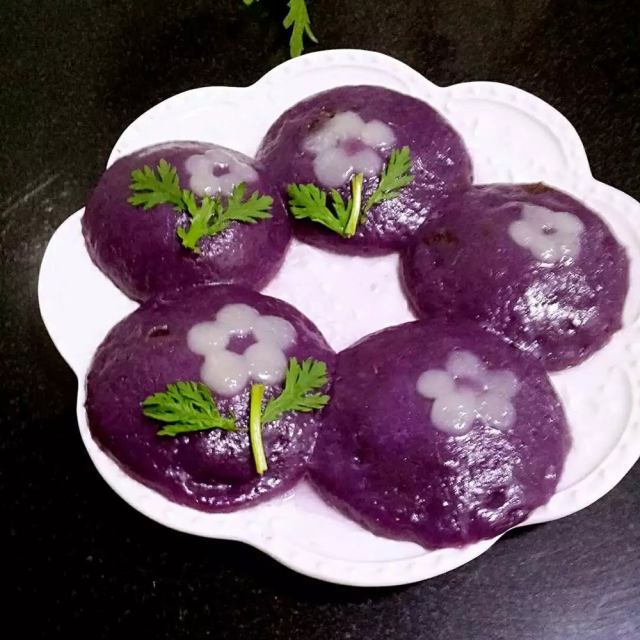 （东北）紫薯糯米饼