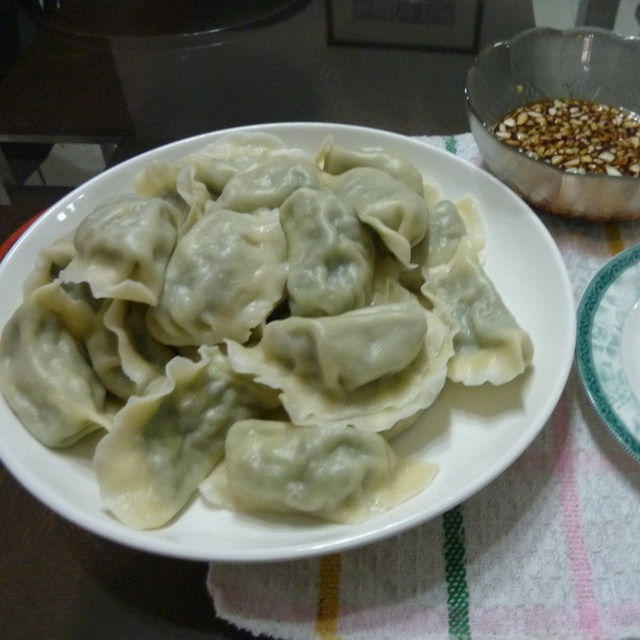 菠菜木耳鸡蛋饺