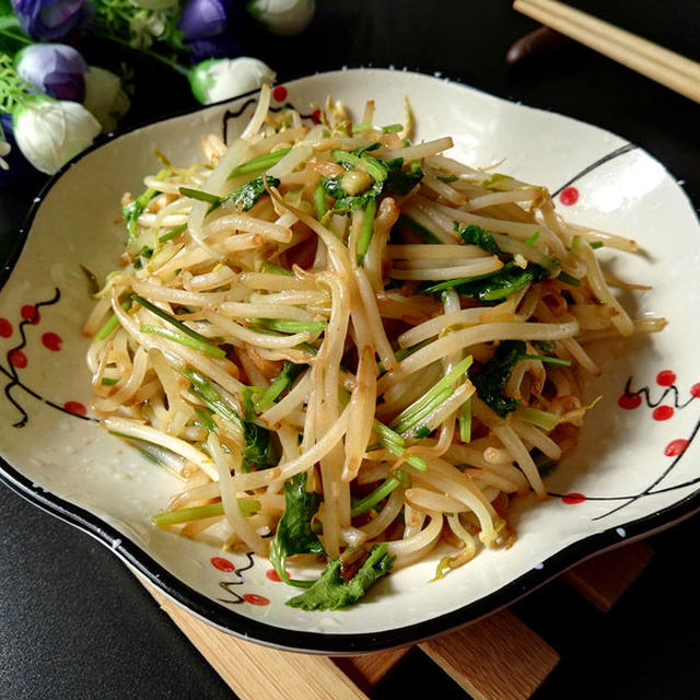 香菜炒豆芽