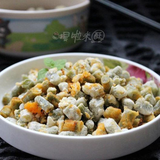 这样吃菜很有味——豇豆麦饭