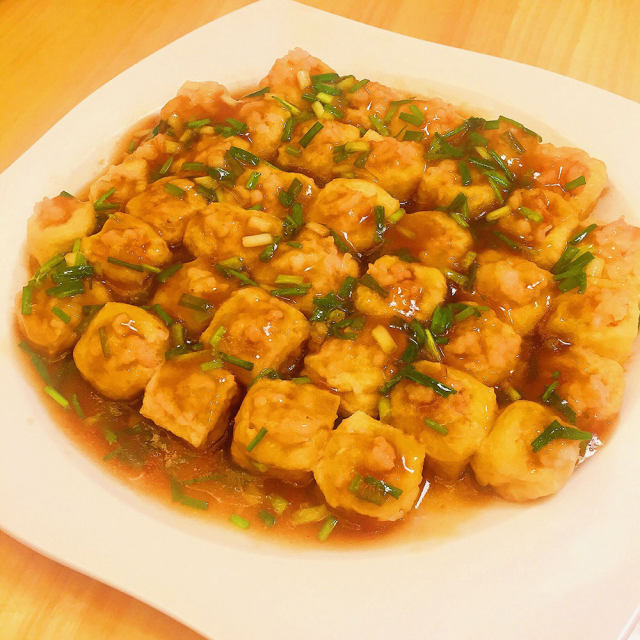 虾茸豆腐泡