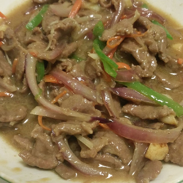 三丝牛肉片