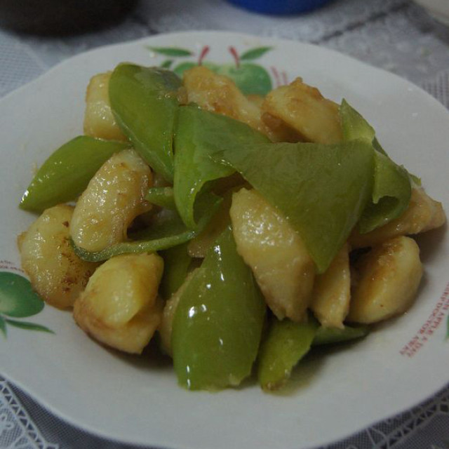 土豆炒青椒