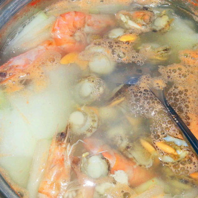 解暑必备——冬瓜海鲜汤