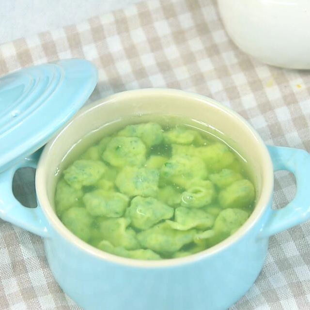 乌青菜鸡蛋面疙瘩