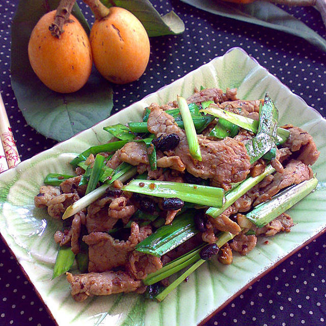 沙茶豆豉煎肉