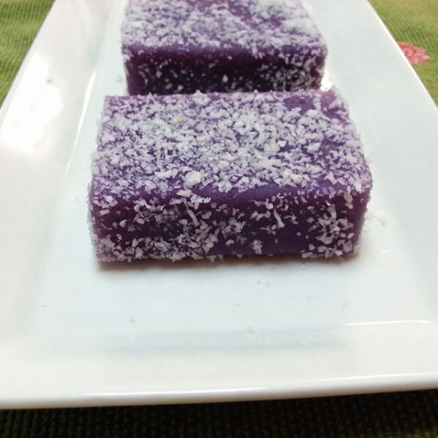 色彩炫目--紫薯凉糕