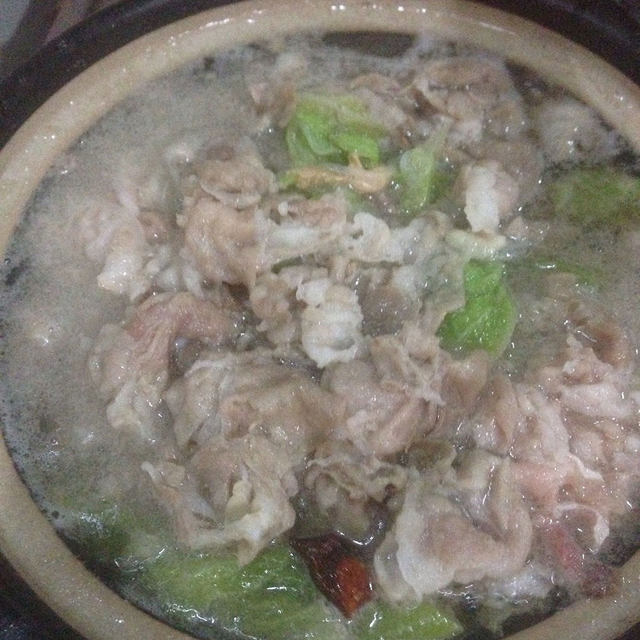 砂锅羊肉片