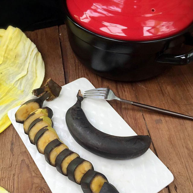 砂锅烤香蕉