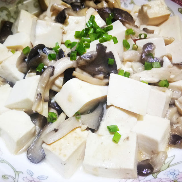 袖珍菇烧豆腐
