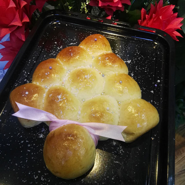 圣诞树面包