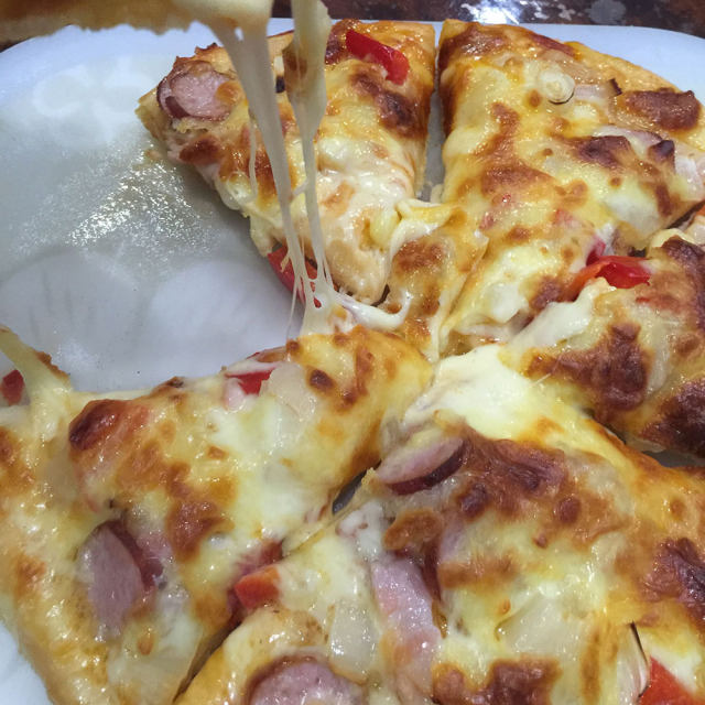 台湾香肠培根披萨