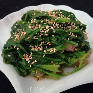 芝麻菠菜的做法大全_芝麻菠菜的家常做法_怎麼做好吃_圖解做法與圖片