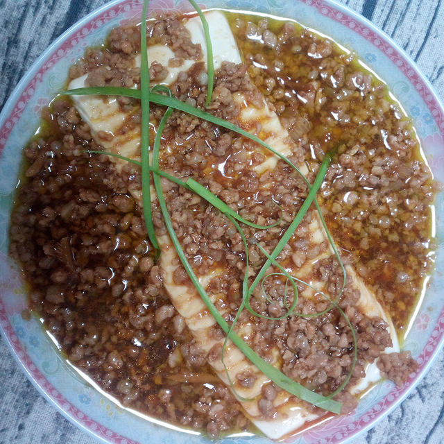 肉末蒸豆腐