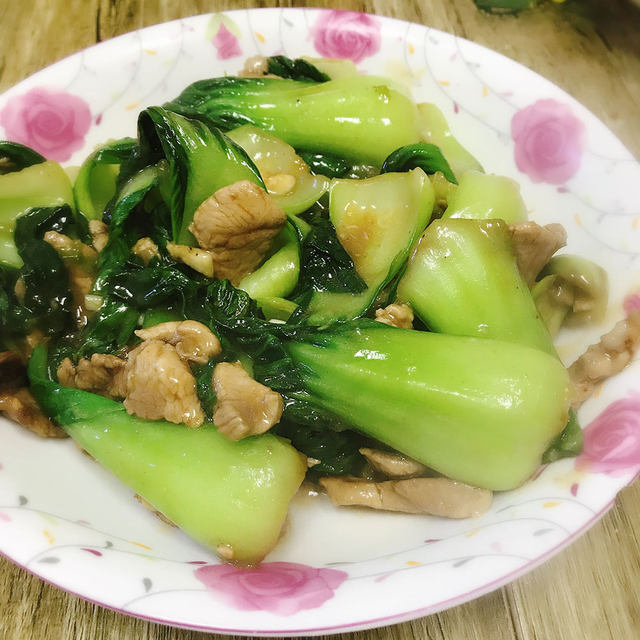 油菜炒肉