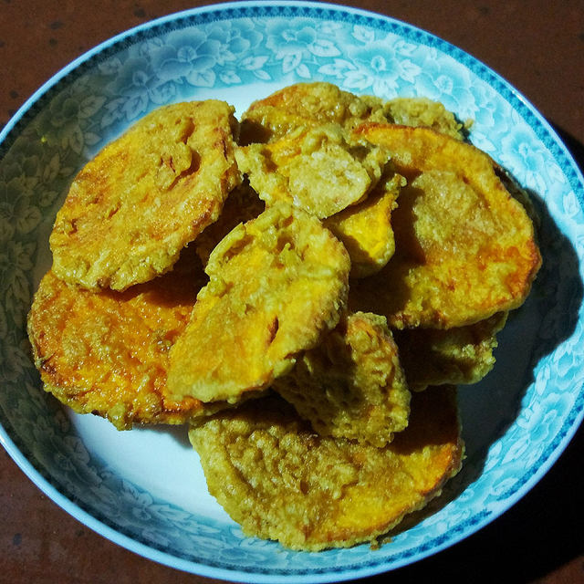 油酥椒盐红薯片(点心小吃)