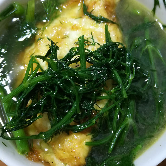 小茴菜鸡蛋汤