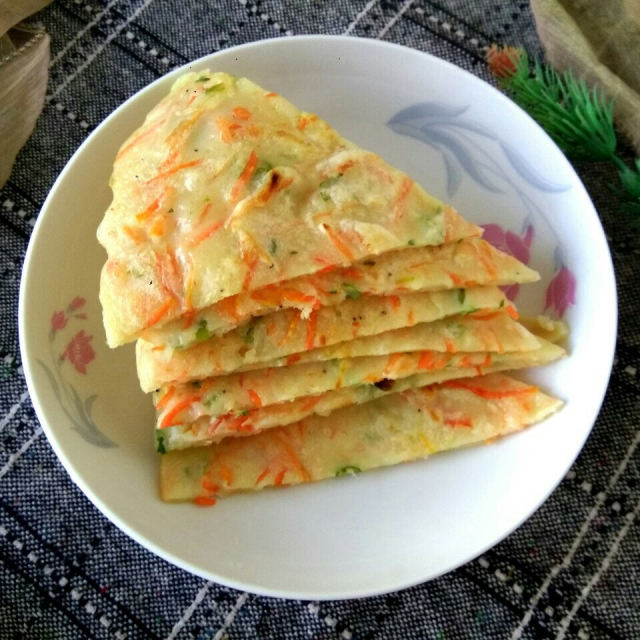 胡萝卜虾皮葱花饼