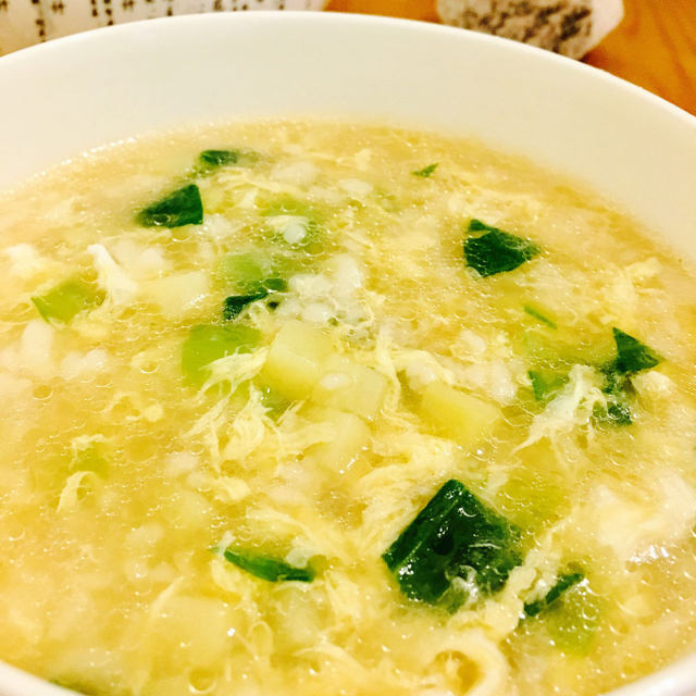 土豆青菜疙瘩汤