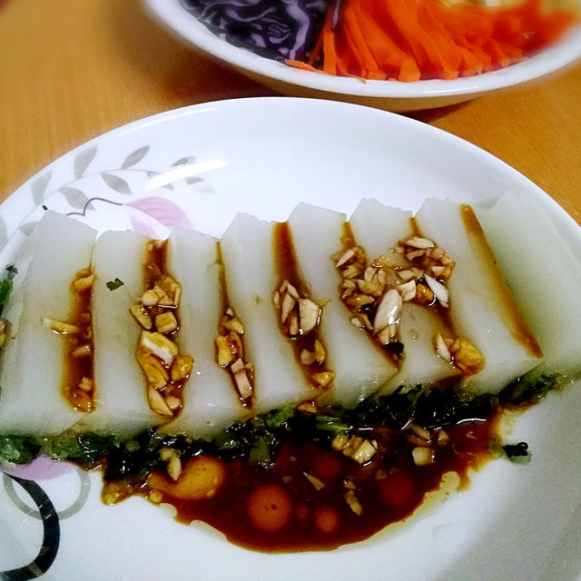 #花样美食#双色猪皮冻