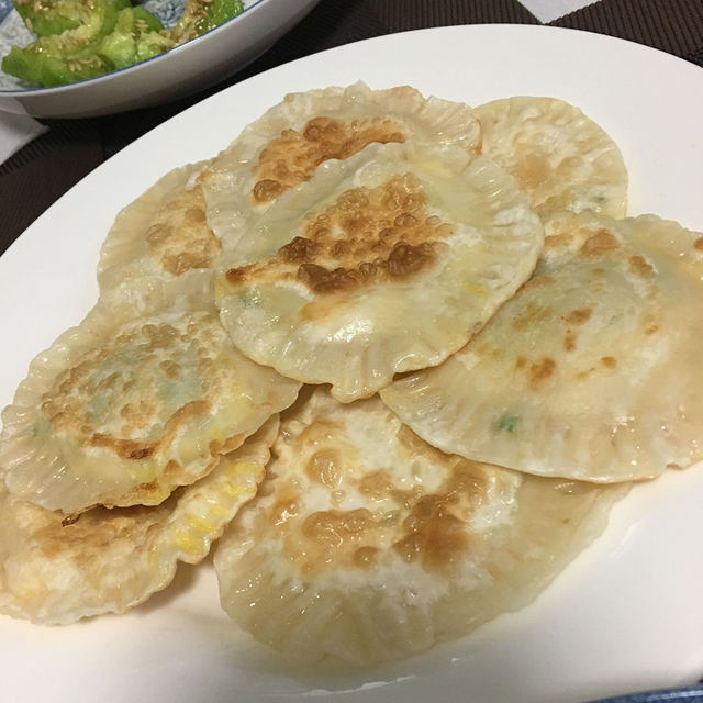 饺子皮版鸡蛋灌饼