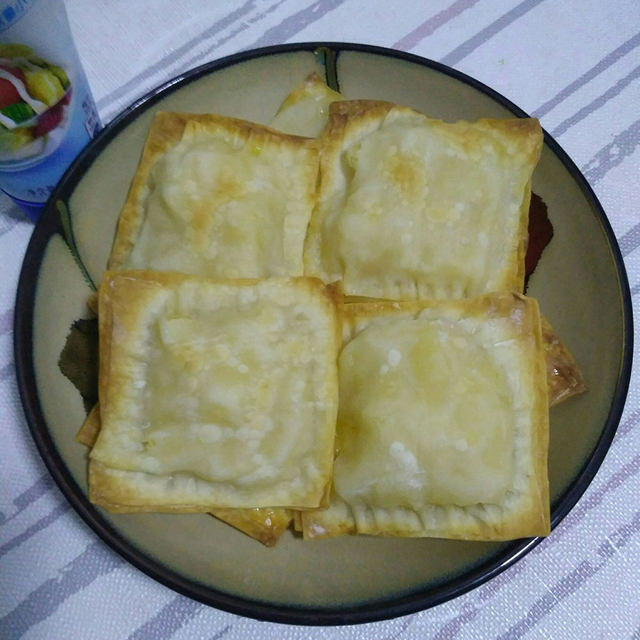 馄饨皮版菠萝派