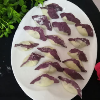 紫薯粉煎饺